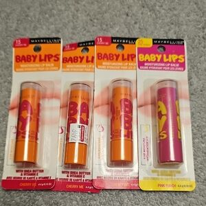 Maybelline Baby Lips Cherry Me and Pink Punch Lip Balms